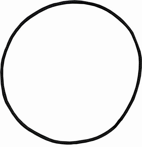 10ft Braided Polycord for Beaded Jump Rope - 4mm Accessory Elite Jumps Black - 5/32"