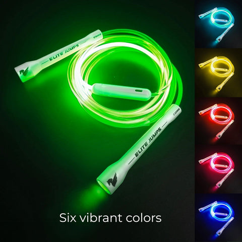 Light Show LED Double Dutch Jump Ropes - 12ft Jump Rope Elite Jumps
