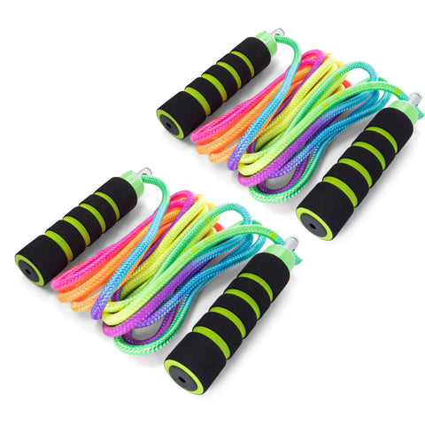 Rainbow Tie-Die Cloth Double Dutch Ropes Jump Rope Elite Jumps