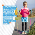 Kids Rainbow Tie-Die Cloth Rope Jump Rope Elite Jumps