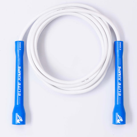 Core Jump Rope - 6mm PVC Jump Rope Elite Jumps Blue & White