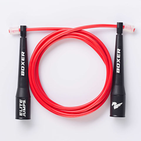 Boxer Training Jump Rope - 5mm PVC Jump Rope Elite Jumps Red