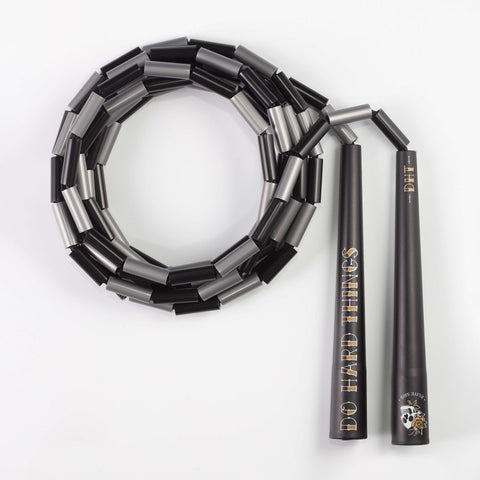 Do Hard Things® - Edge 1" Beaded Jump Rope Jump Rope Elite Jumps Graphite