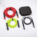 Power Set: Adjustable Weighted Jump Ropes Bundle Jump Rope Elite Jumps No mat