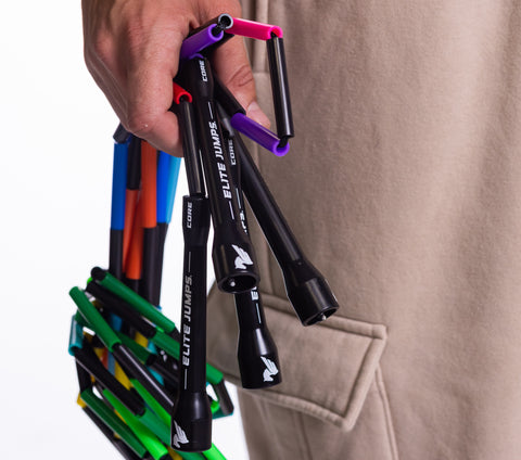 Rainbow Redux Double Dutch - Pair of 14ft Ropes Jump Rope Elite Jumps