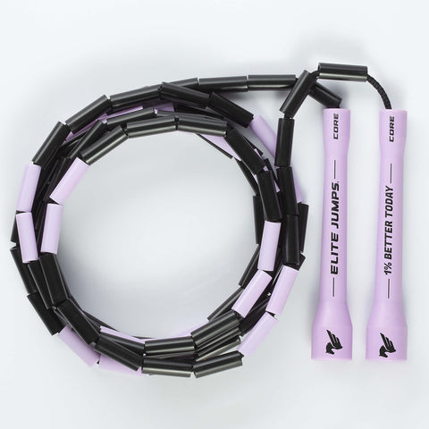 1% Better Today - 1" Beaded Jump Rope Jump Rope Elite Jumps Pastel Purple