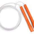 Freestyle Jump Rope - 4mm PVC with Long 8" Handle Jump Rope Elite Jumps Orange & White