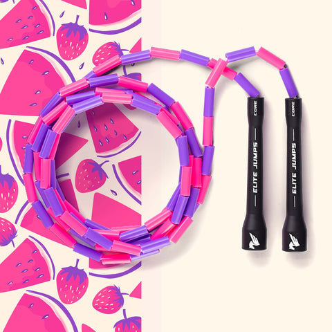 Kids Signature Beaded Jump Rope Jump Rope Elite Jumps Pink/Purple 7ft