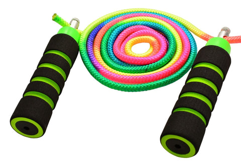 Kids Rainbow Tie-Die Cloth Rope Jump Rope Elite Jumps