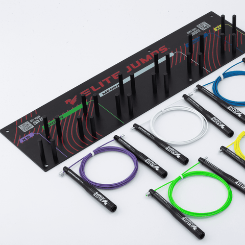 Gym Pack - Jump Rope Set & Wall Rack Accessory Elite Jumps