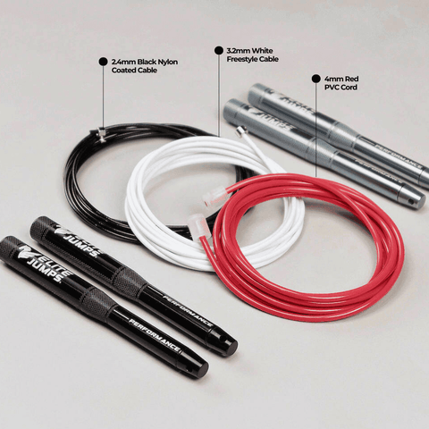 Performance Speed Rope - 3 Cable Bundle Jump Rope Elite Jumps