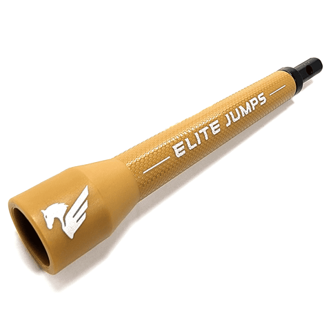 Spark 5.35" Long Jump Rope Handle – Single Accessory Elite Jumps Tan