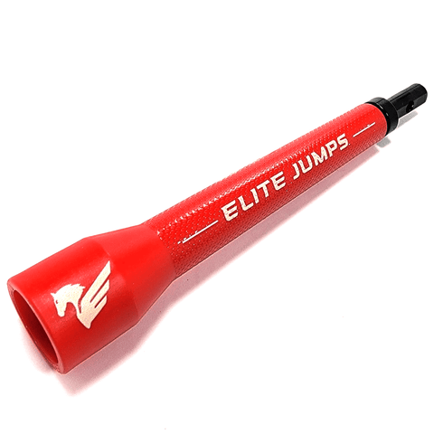 Spark 5.35" Long Jump Rope Handle – Single Accessory Elite Jumps Red